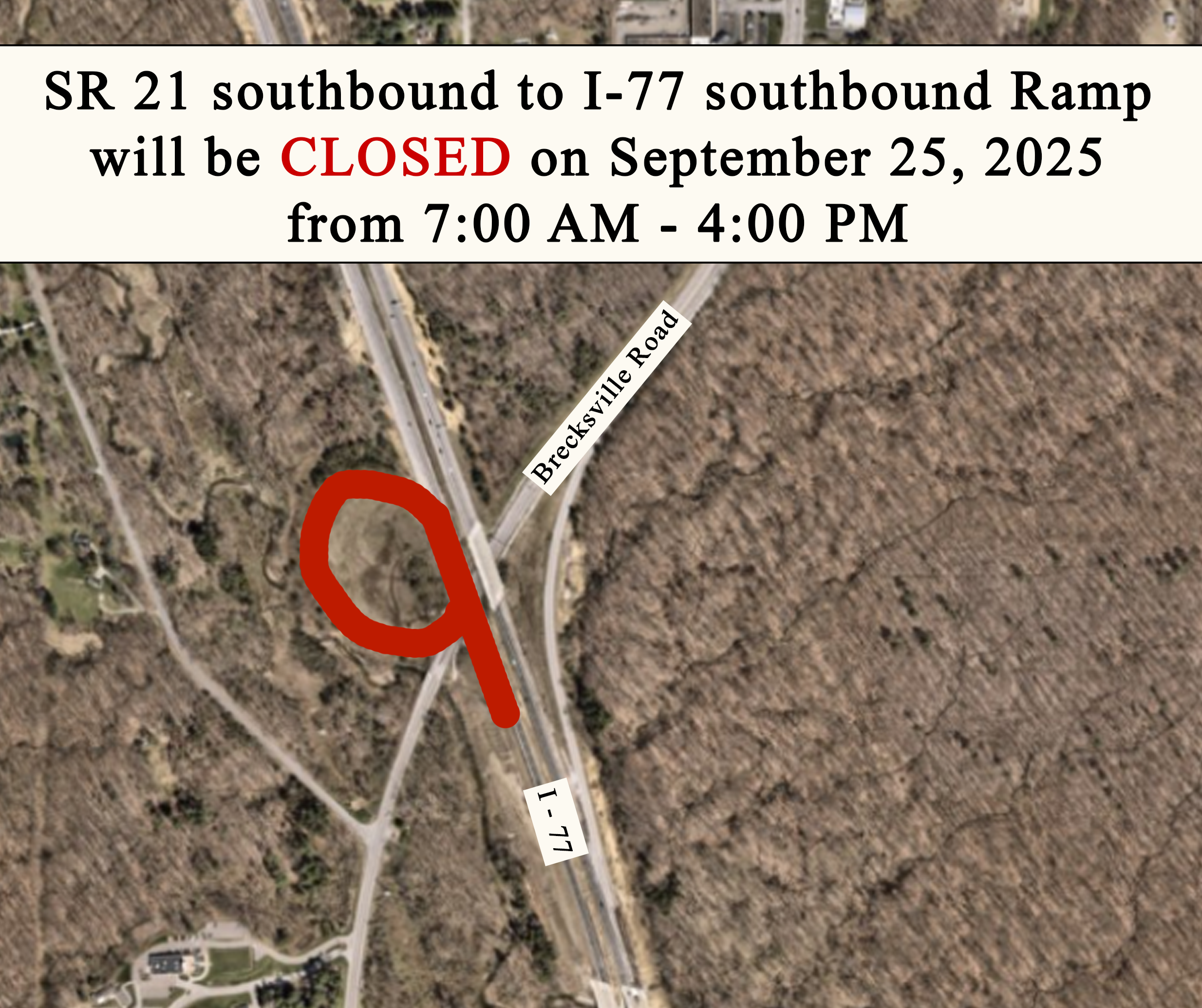 Ramp Closure 9.25.2025
