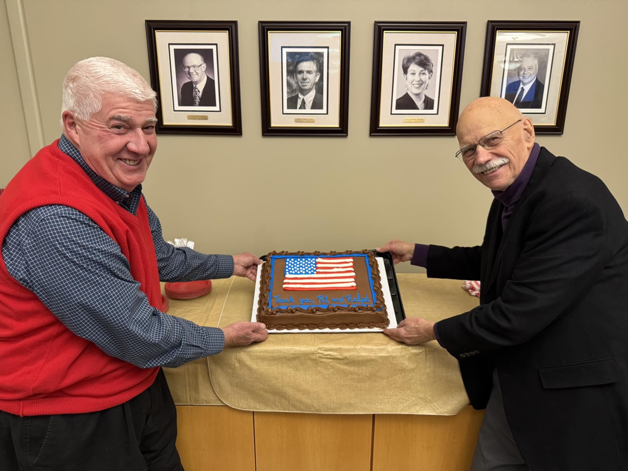 Council President Ralph Waszak and Council Member Pat Norris 12.16.25